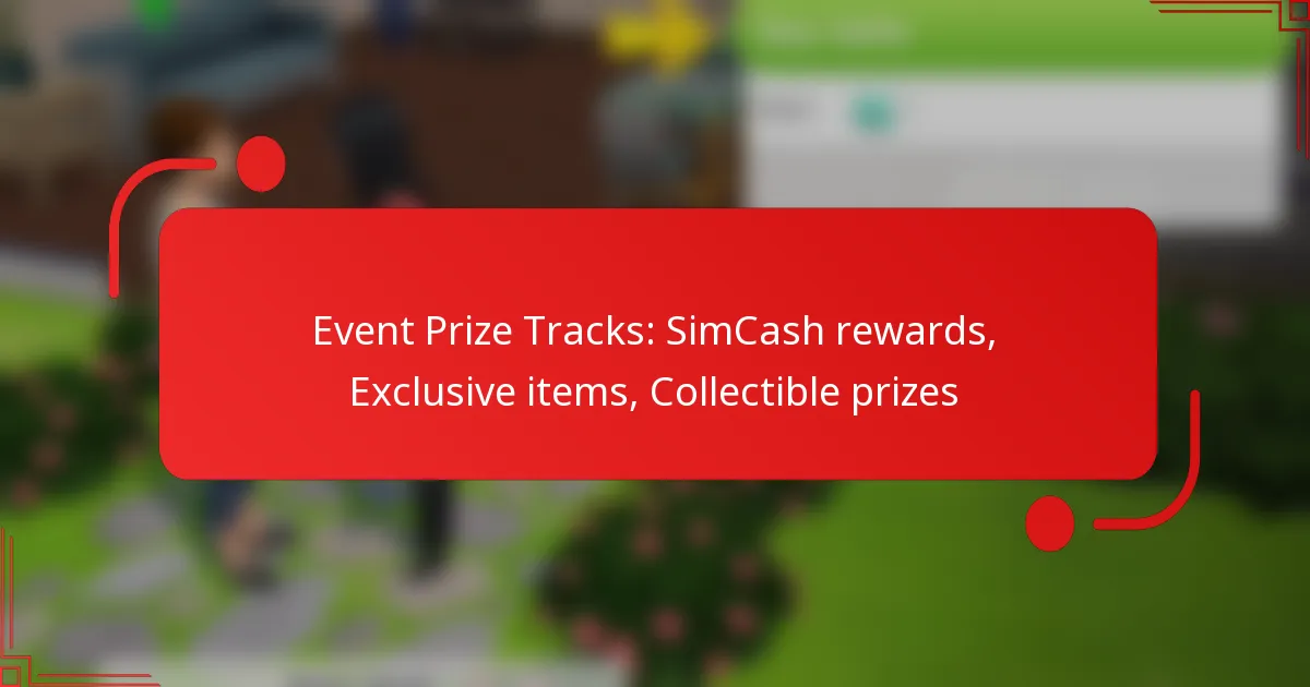 Event Prize Tracks: SimCash rewards, Exclusive items, Collectible prizes
